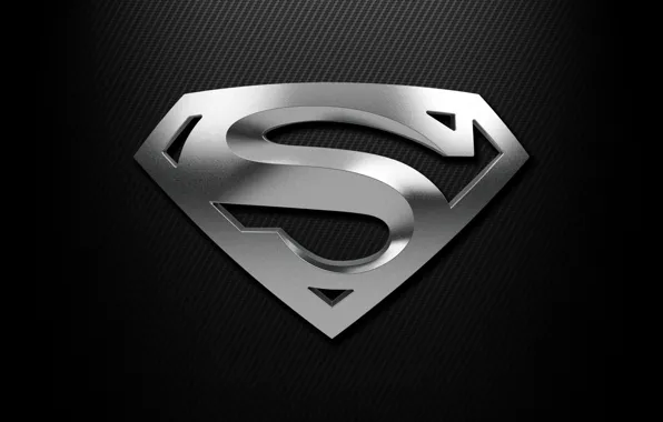 Picture silver, superman, shield, gray, balck