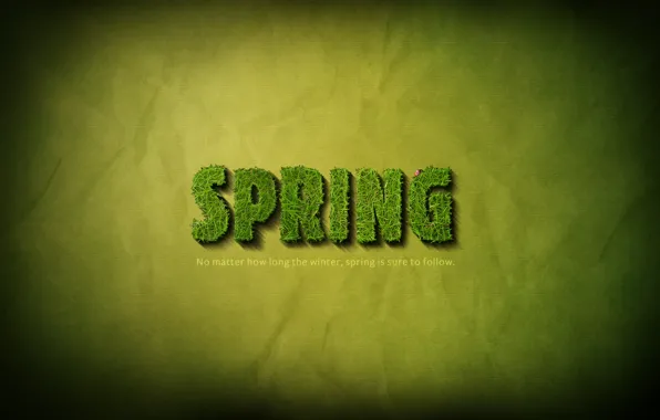 Picture grass, the inscription, spring, grass, words, the phrase, 1920x1200, words, lettering, phrase, SPRING