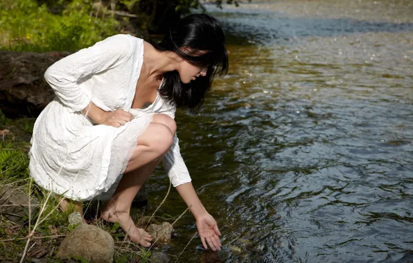 Picture nature, river, dress, Megan E