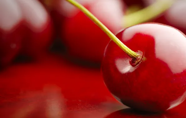Picture macro, red, nature, cherry, fruit, fruit, cherry
