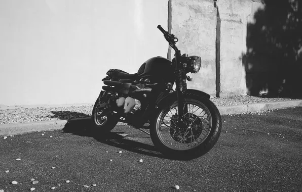Picture motorcycle, shadow, motorbike