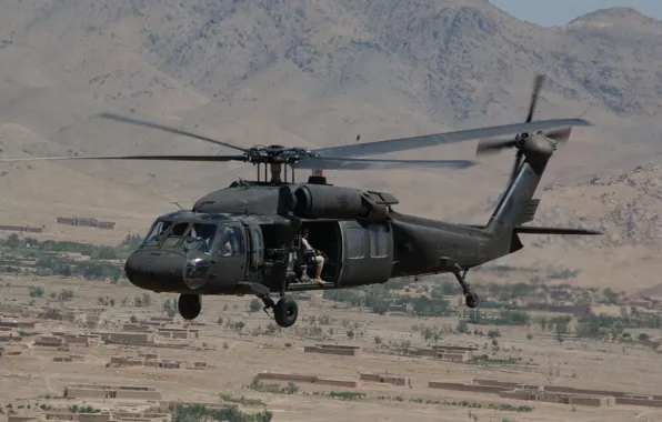 Picture building, helicopter, UH-60, Black Hawk