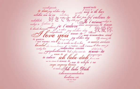 Picture BACKGROUND, TEXT, HEART, WORDS, LETTERS, PINK, LOVE