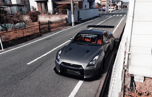 Picture the city, street, tuning, Japan, Nissan, GT-R