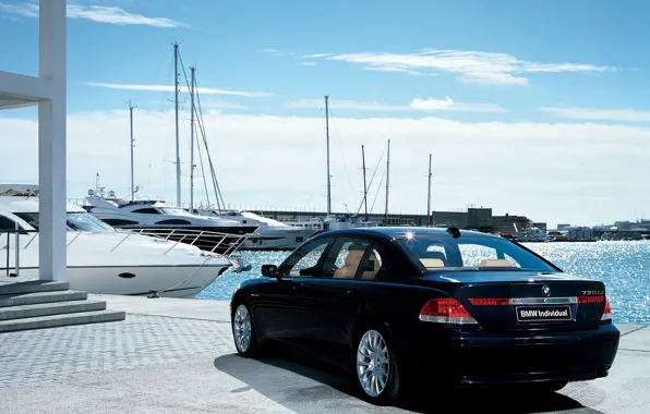 Picture the sky, yachts, BMW