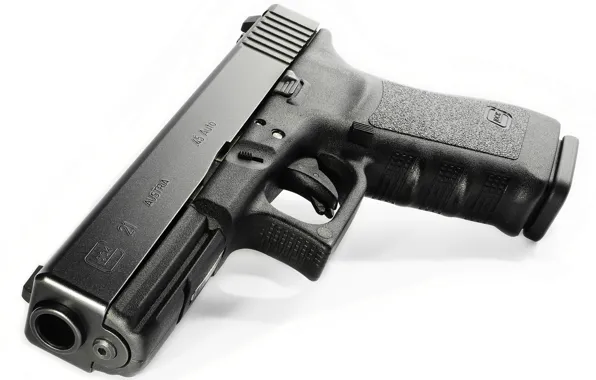 Picture gun, weapons, background, Glock 21