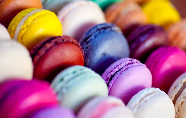 Picture colorful, cookies, food, colorful, food, macaroon, macaroons