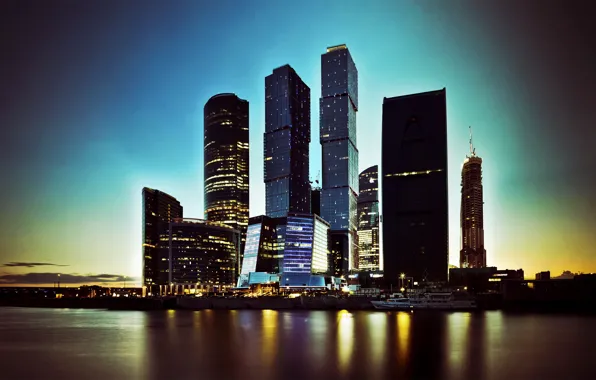 Picture skyscrapers, The city, Moscow, Moscow city, venitomusic