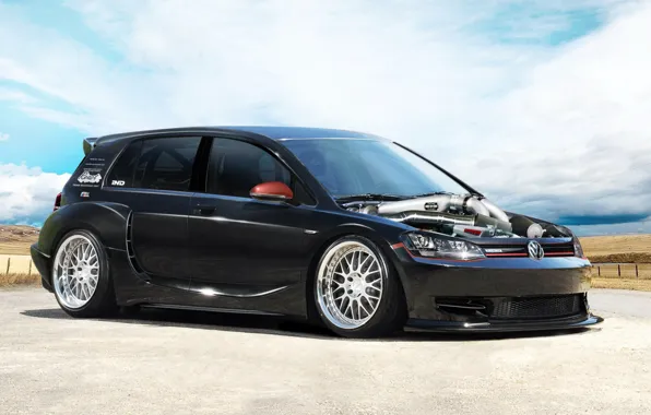 Picture engine, tuning, Volkswagen Golf, without the hood