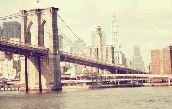 Picture bridge, new York, Brooklyn