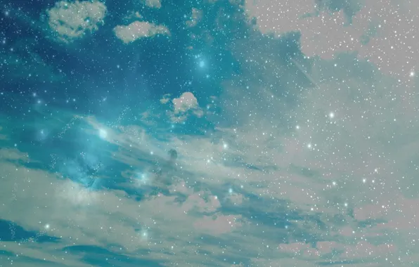 Picture the sky, stars, clouds, nature, sky, nature, 1920x1200, clouds, stars