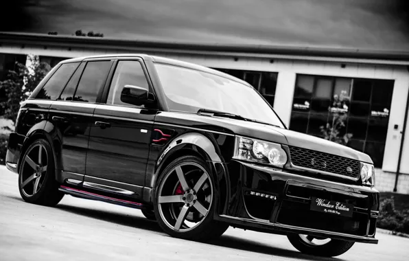 Picture black, sport, Land Rover, Range Rover, black, Sport, range Rover, land Rover, Windsor Edition, tuning …