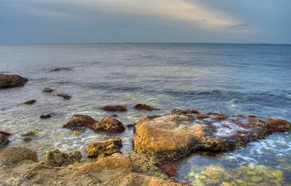 Picture stones, Sea, horizon