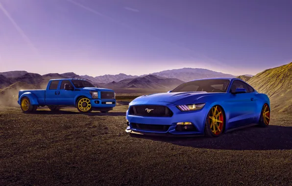 Picture Mustang, Ford, Cars, Blue, Eragon, F150, 2015