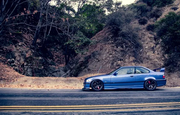 Picture BMW, Coupe, blue, series, E36