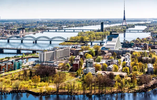 Picture the city, spring, April, Riga, Latvia