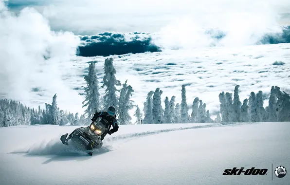 Picture snow, sport, sport, snow, snowmobile, xtreme, tundra, snowmobile, ski-doo, brp, skidoo