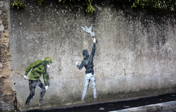 Picture wall, street, grafiti
