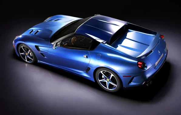Picture Machine, Ferrari, Ferrari, Car, Car, Blue, Sportcar, Superamerica