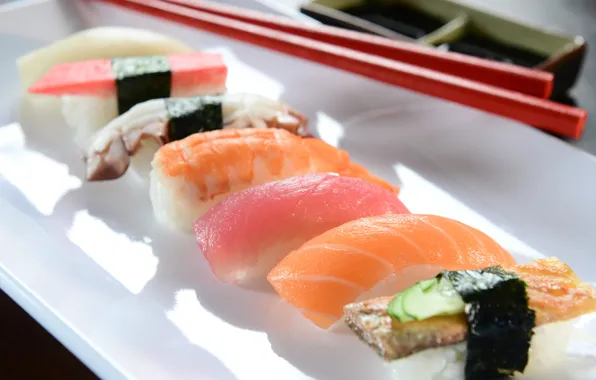 Picture fish, rolls, sushi, sushi, fish, rolls, Japanese cuisine, Japanese cuisine