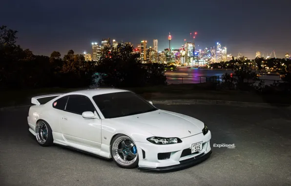 Picture nissan, turbo, white, wheels, japan, jdm, tuning, silvia, s15, low, datsun, dapper, low.stance