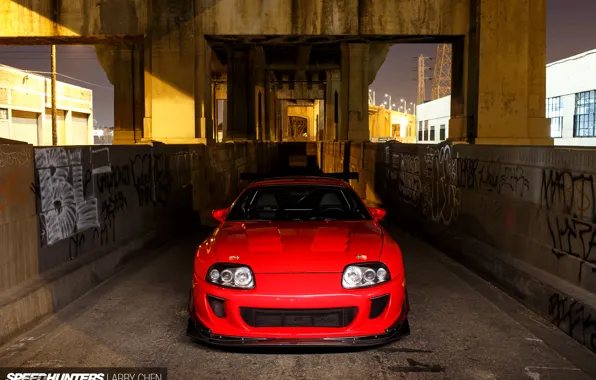Picture turbo, red, supra, japan, toyota, muscle, jdm, tuning, power, race