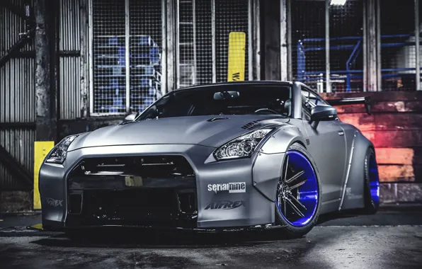 Picture Nissan, GT-R, Car, Front, Tuning, Liberty Walk