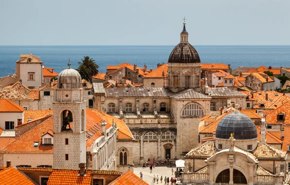 Picture building, panorama, Croatia, Croatia, temples, Dubrovnik, Dubrovnik, The Adriatic sea, Adriatic Sea