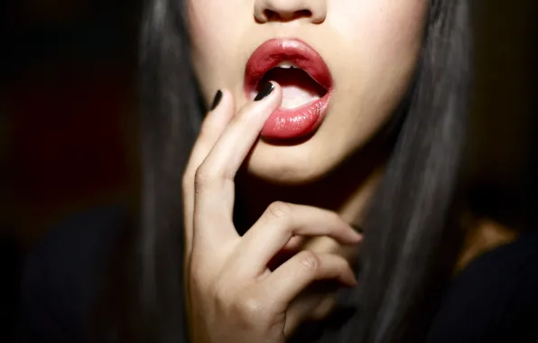 Picture red, lips, lip, mouth, lipstick