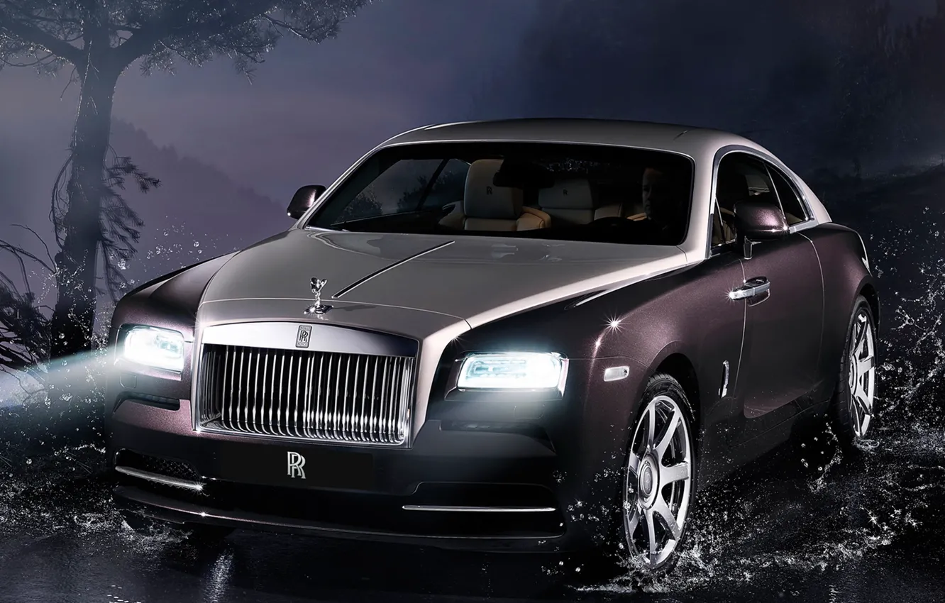 Photo wallpaper machine, Rolls-Royce, the front, rolls-Royce, Wraith, Wright