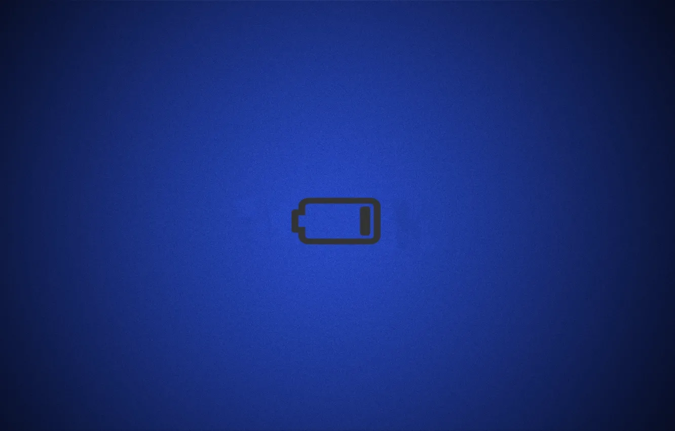 Wallpaper blue background, battery, uemea images for desktop, section  минимализм - download