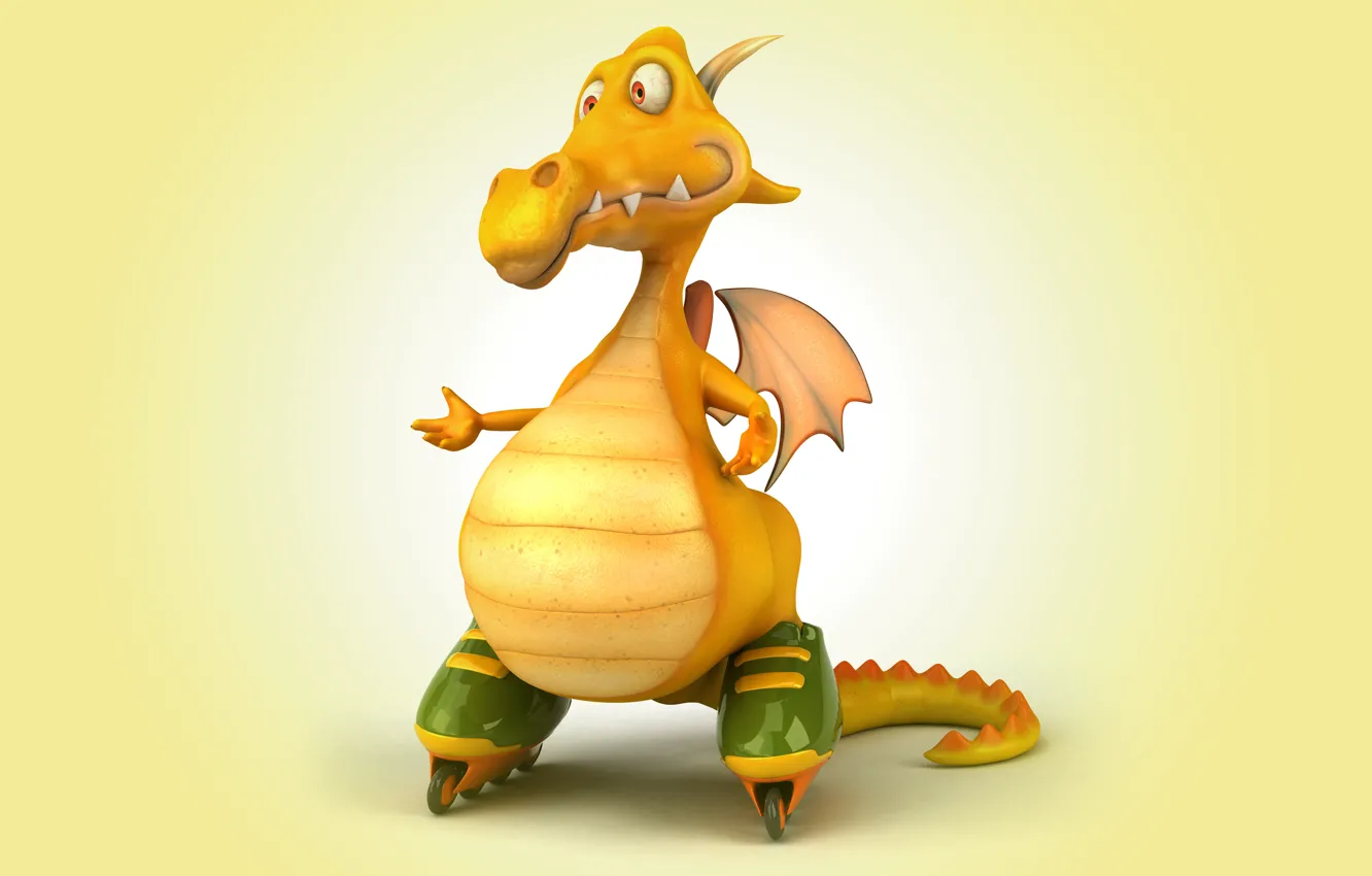 Wallpaper dragon, dragon, funny images for desktop, section животные -  download