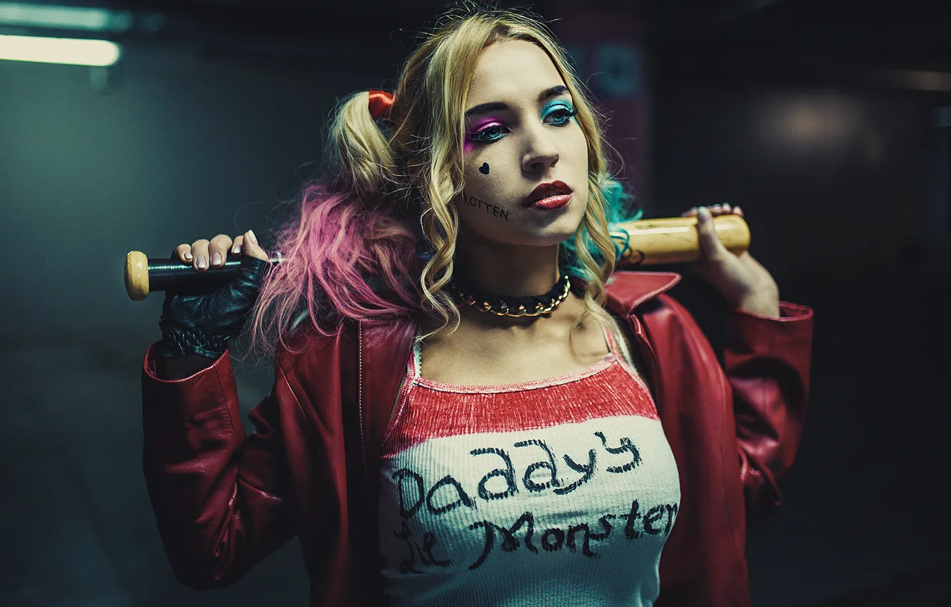 Wallpaper Beauty, View, Face, Harley Quinn, Cosplay, Suicide Squad images  for desktop, section девушки - download