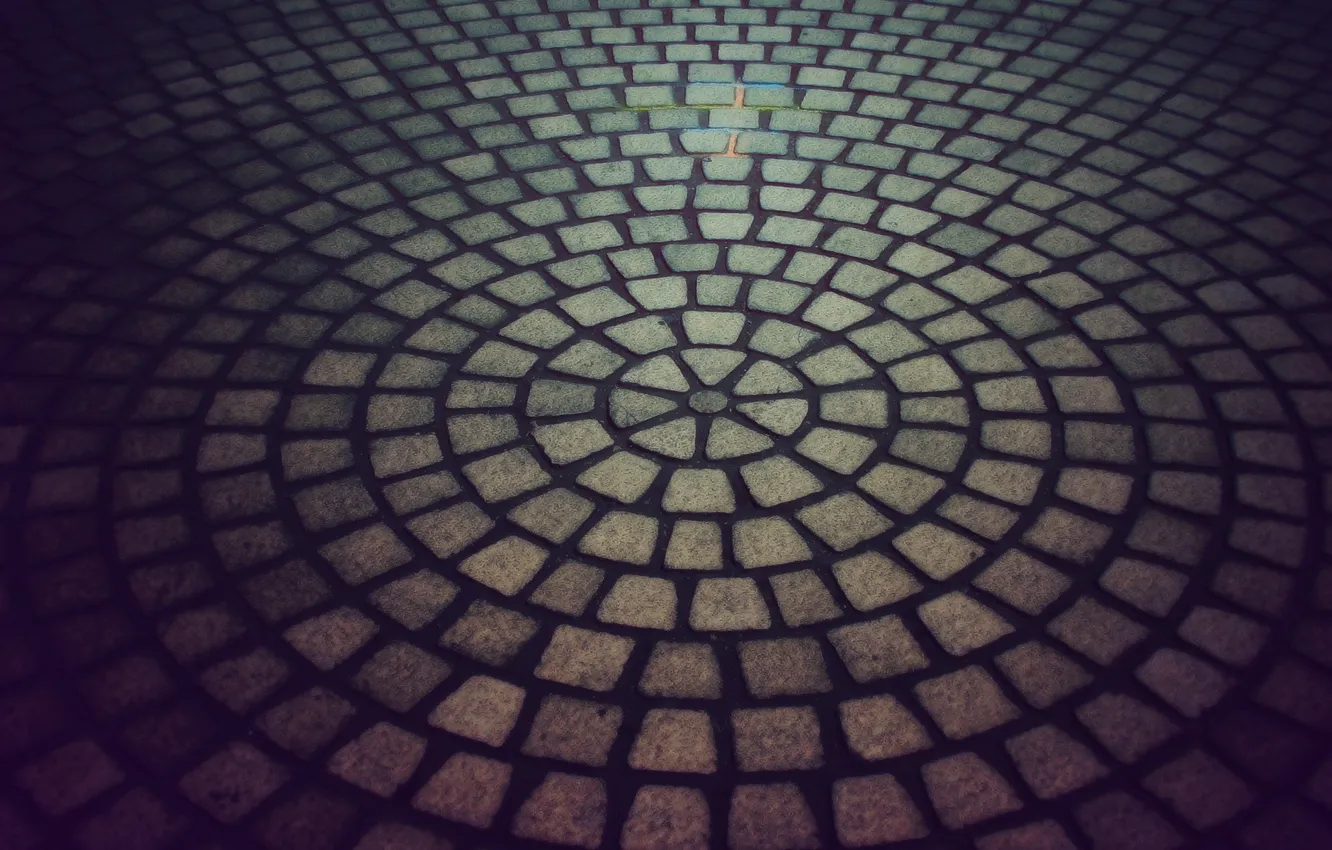 Wallpaper road, the city, stone, tile, round, texture, texture images for  desktop, section текстуры - download