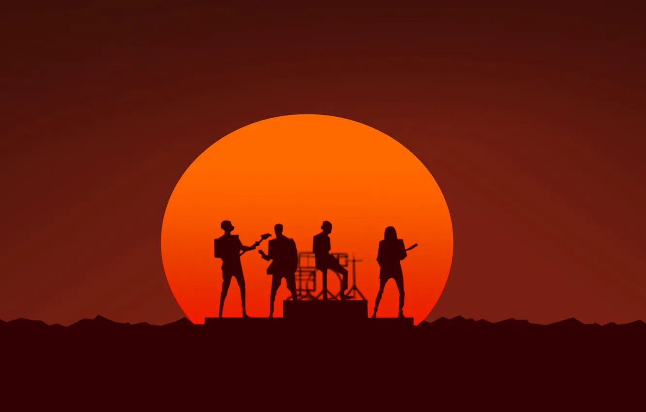 Wallpaper group, poster, song, daft punk, electronic music, random access  memories, single, get lucky images for desktop, section музыка - download