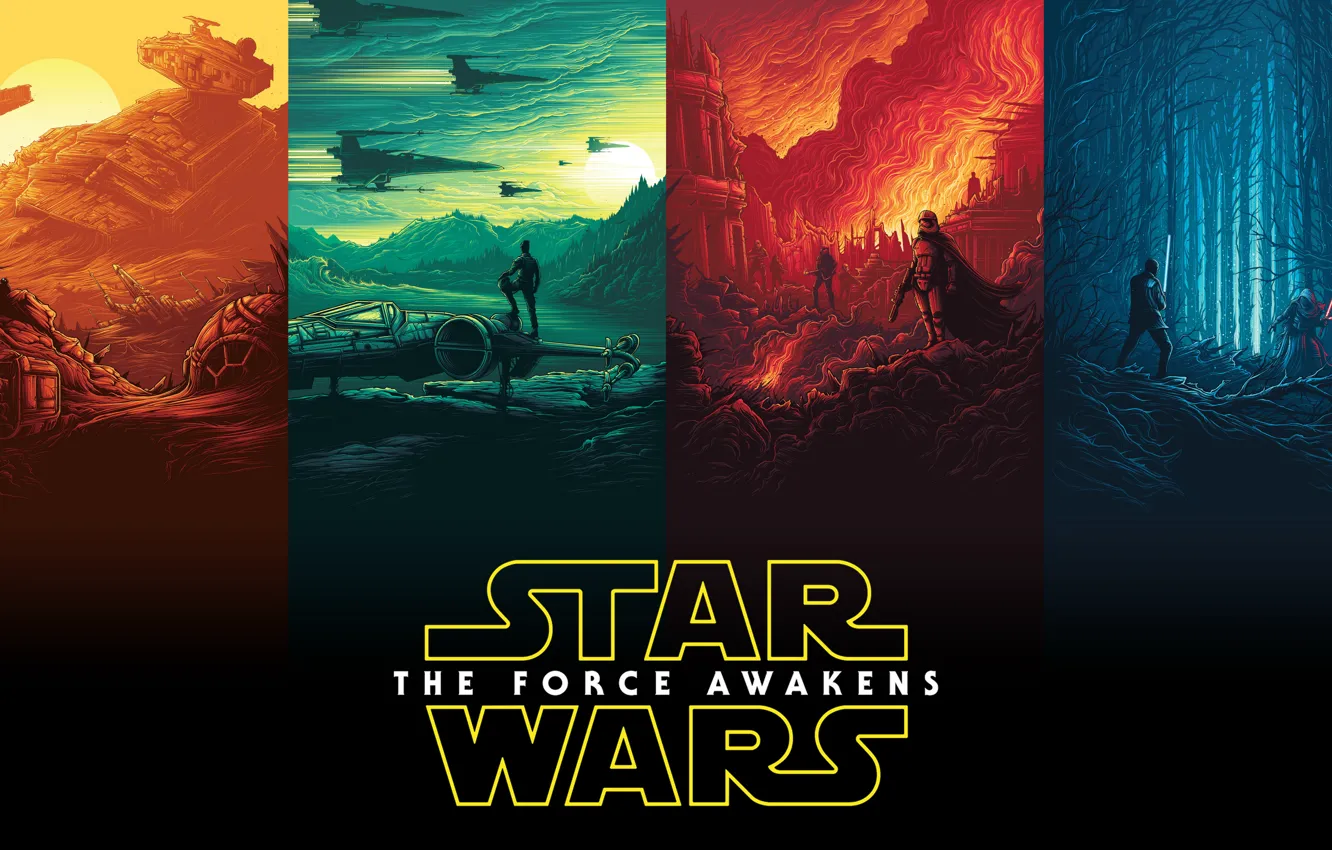 Photo wallpaper Finn, Star Wars: Episode VII - The Force Awakens, Star wars: the force awakens, Rey