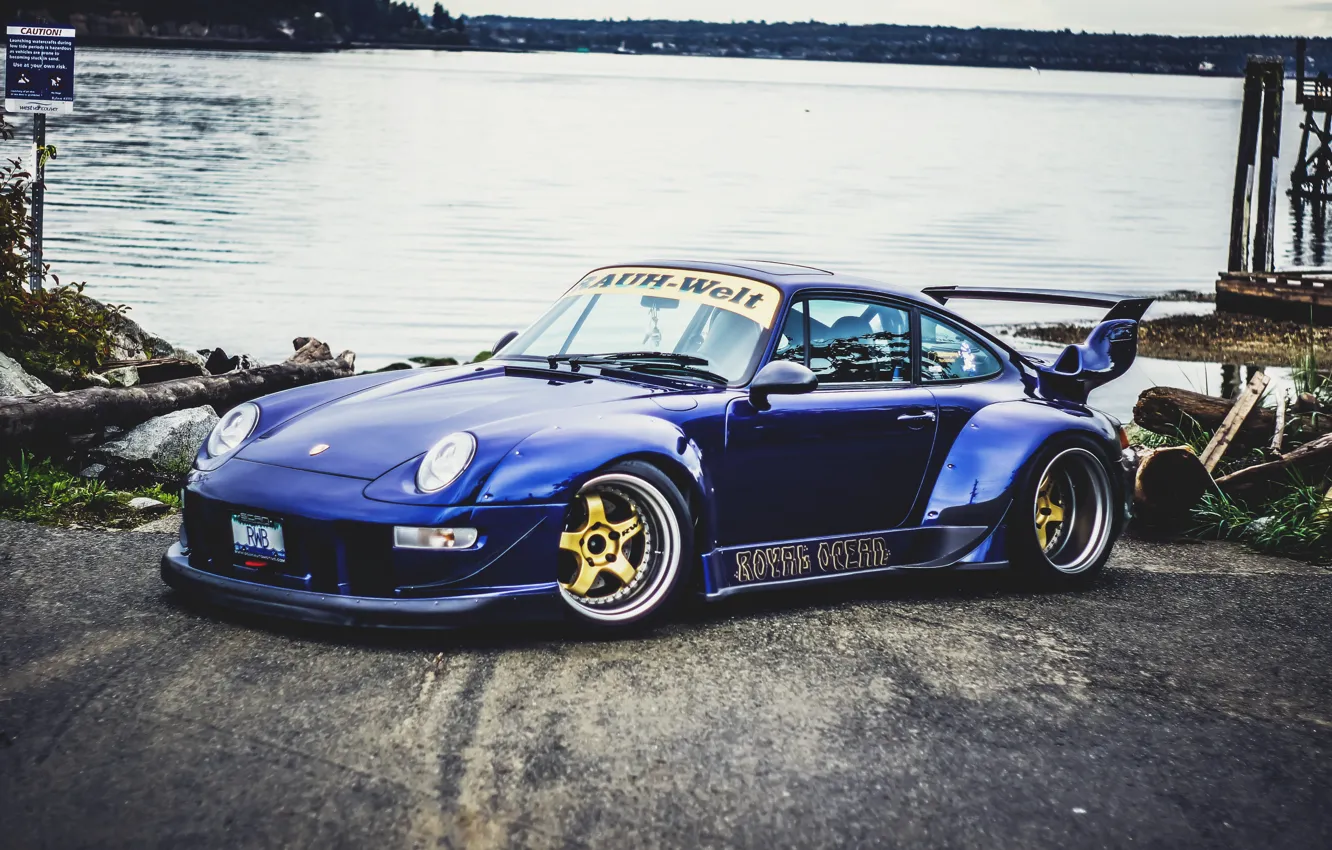 Photo wallpaper 911, Porsche, Dark, Blue, GT2, (993)