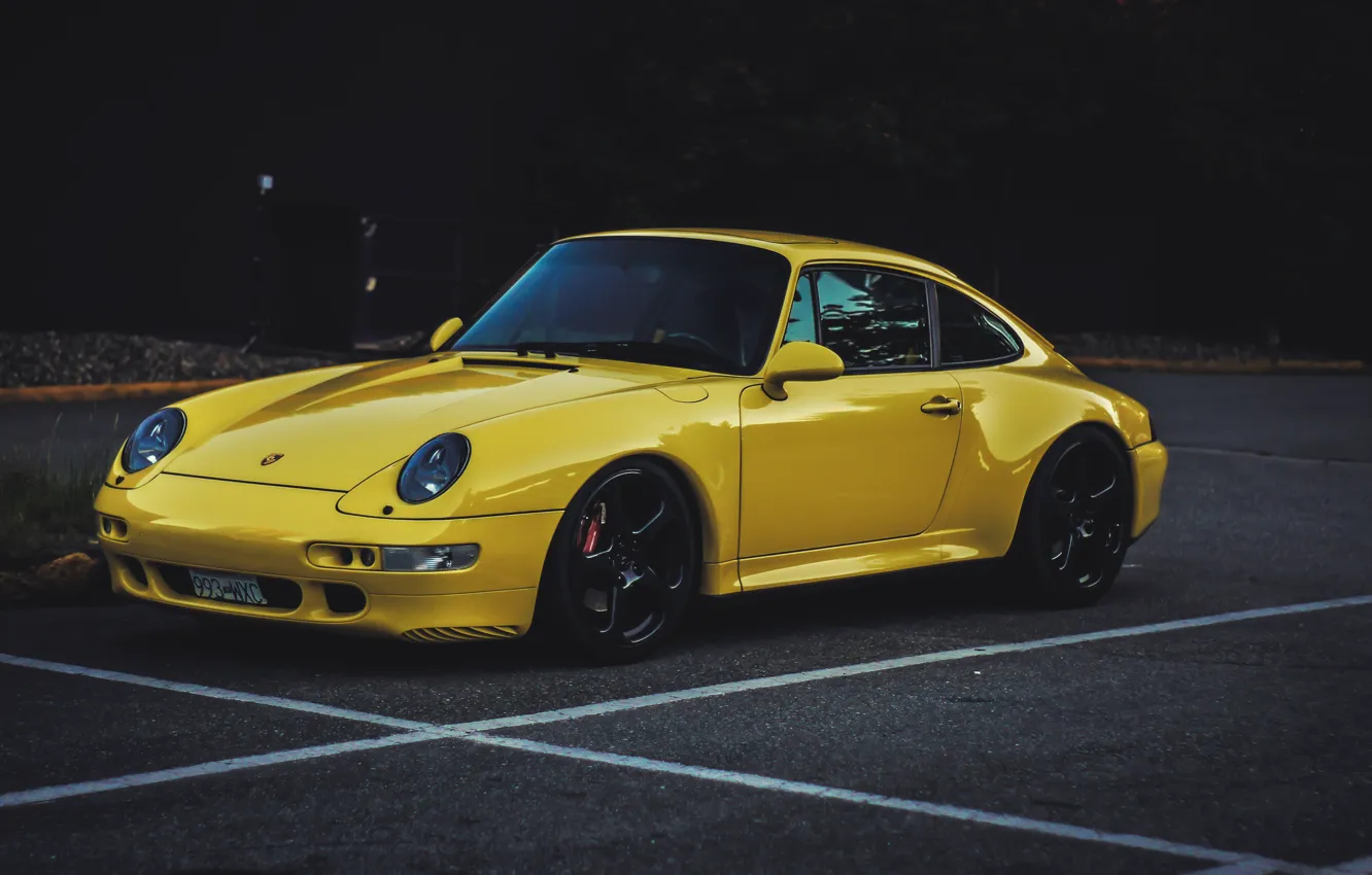 Photo wallpaper 911, Porsche, Yellow, 993