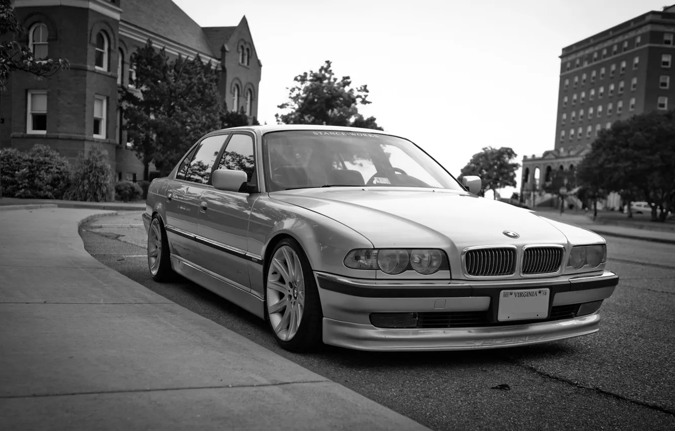 Photo wallpaper BMW, long, E38