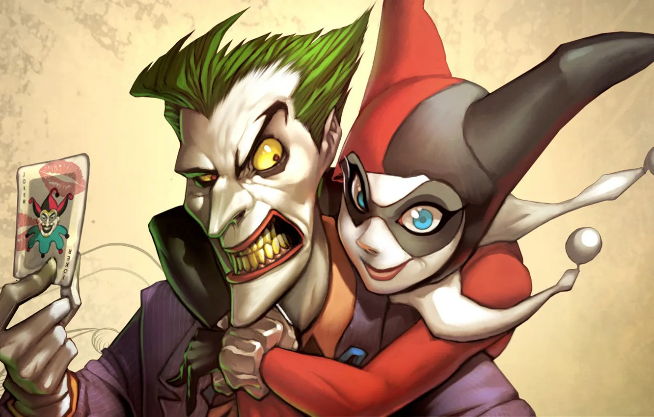 Wallpaper map, Joker, DC Comics, Harley Quinn images for desktop, section  фантастика - download