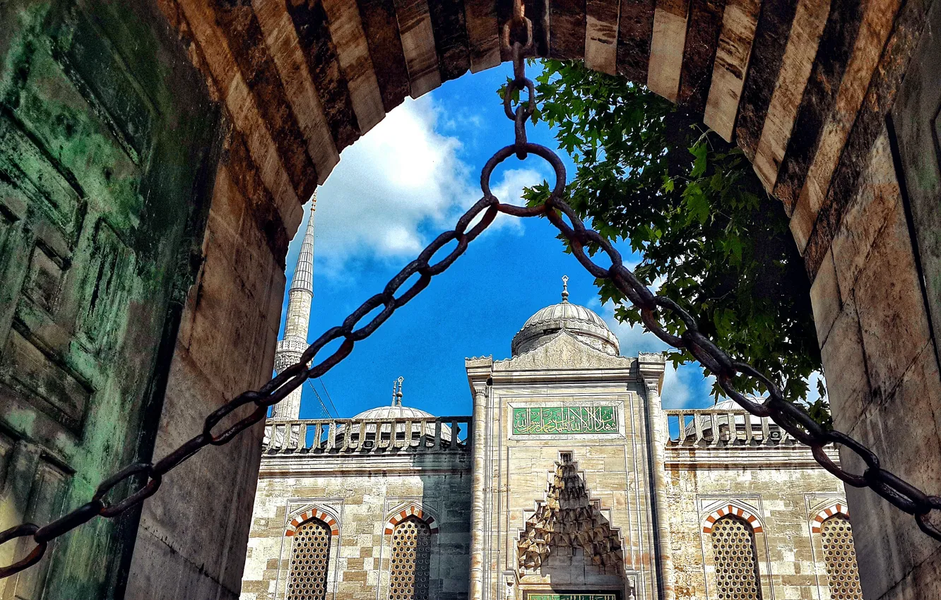 Photo wallpaper sky, turkey, mosque, Istanbul, Hagia Sophia