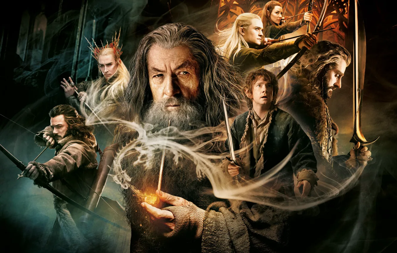 Wallpaper Evangeline Lilly, evangeline lilly, Orlando bloom, Lee pace, lee  pace, hobbit: the desolation of smaug, Richard Armitage, the hobbit: the  desolation of Smaug, richard armitage, Luke Evans, orlando bloom, luke  evans,
