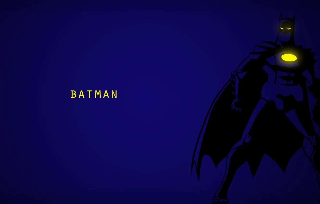 Wallpaper blue, background, Minimalism, Batman, comics, Bruce Wayne images  for desktop, section минимализм - download