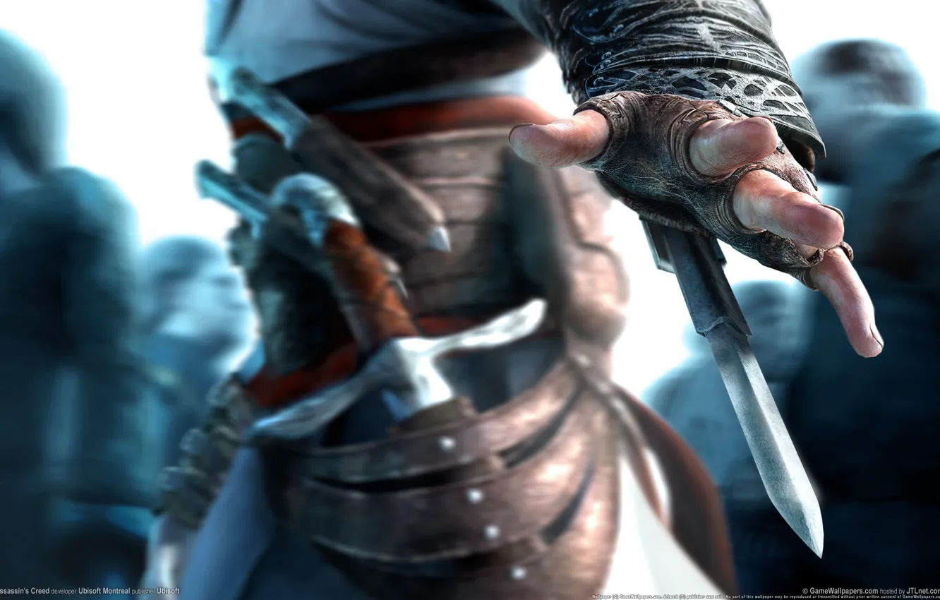 Photo wallpaper Assassin's Creed, Altair, assassin, hidden blade, Ubisoft Montreal, Ubisoft Entertainment