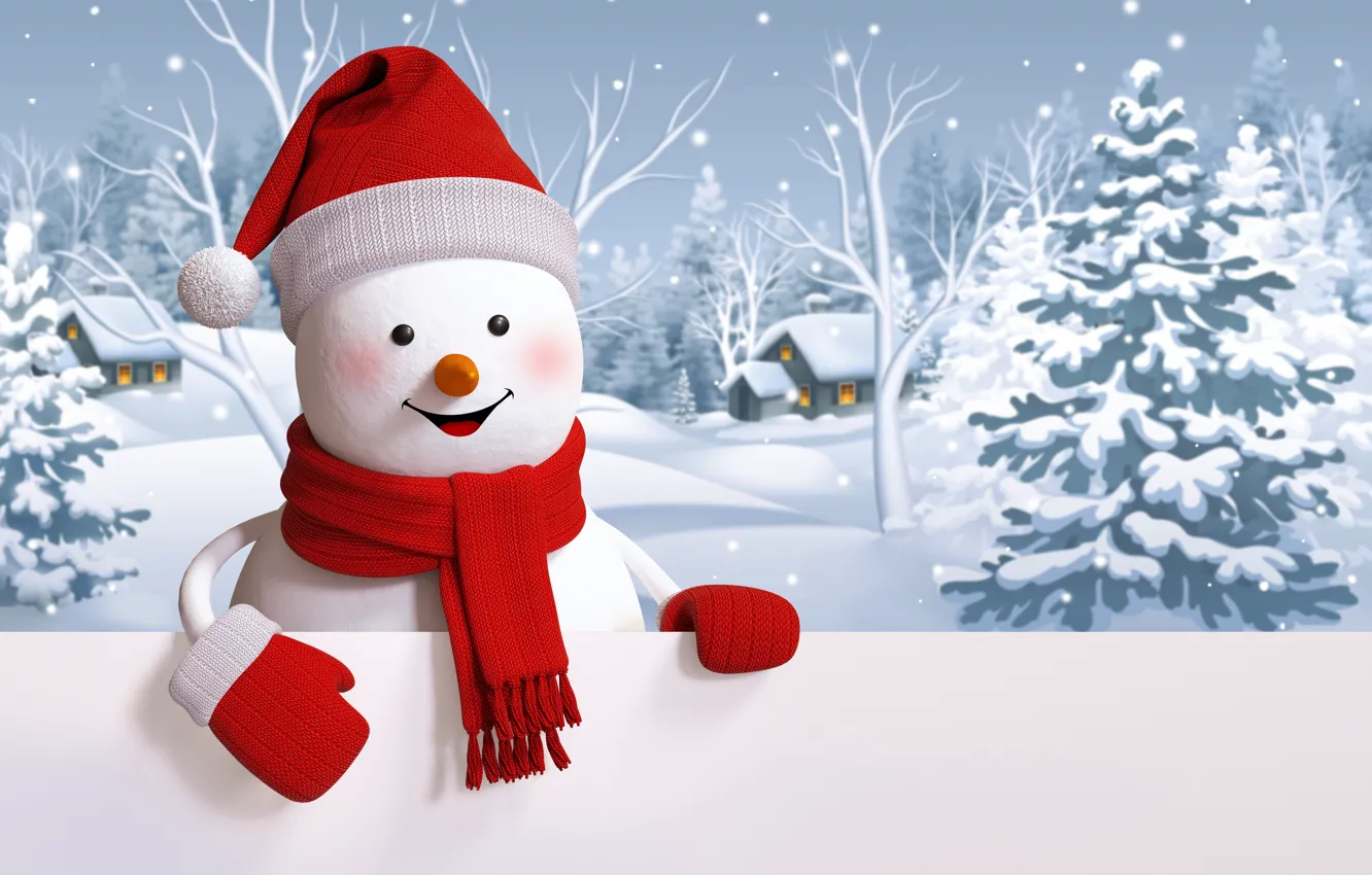 Wallpaper Snowman Happy Winter Snow Cute Snowman Images For Desktop Section Rendering Download