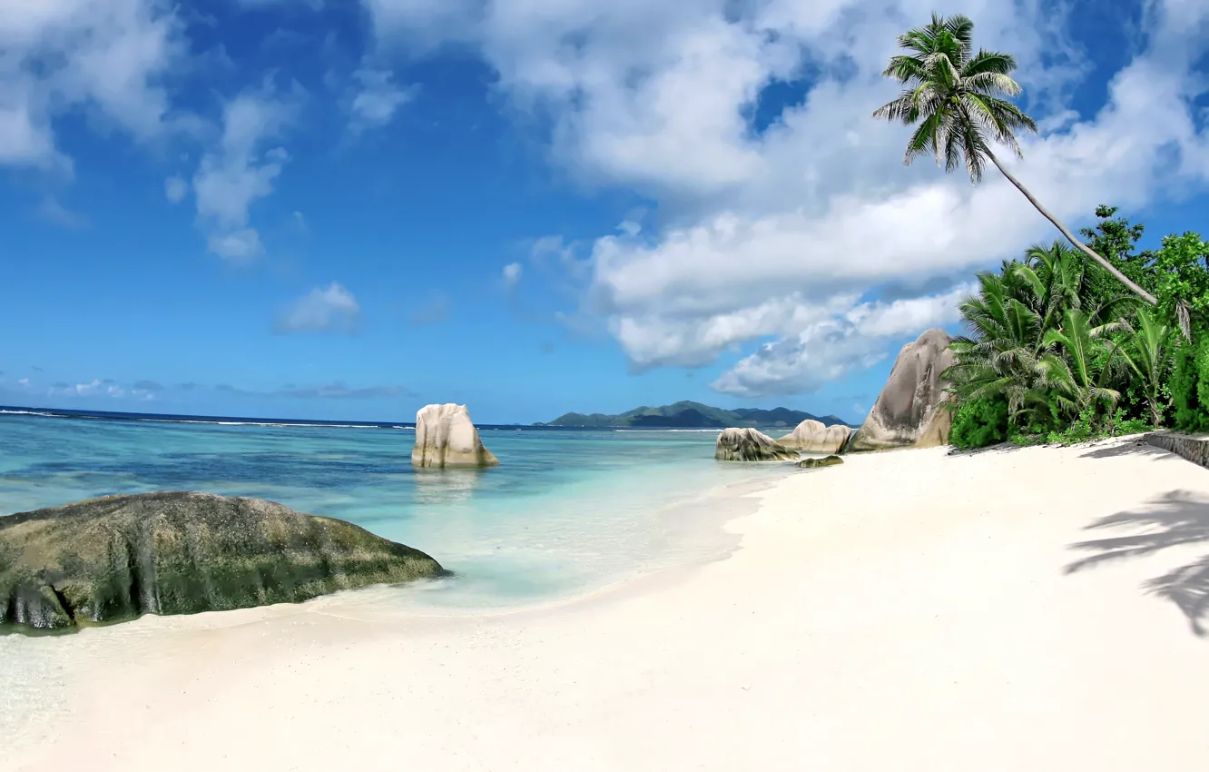 Photo wallpaper sand, sea, beach, the sun, tropics, the ocean, shore, island, summer, beach, sea, ocean, coast, …