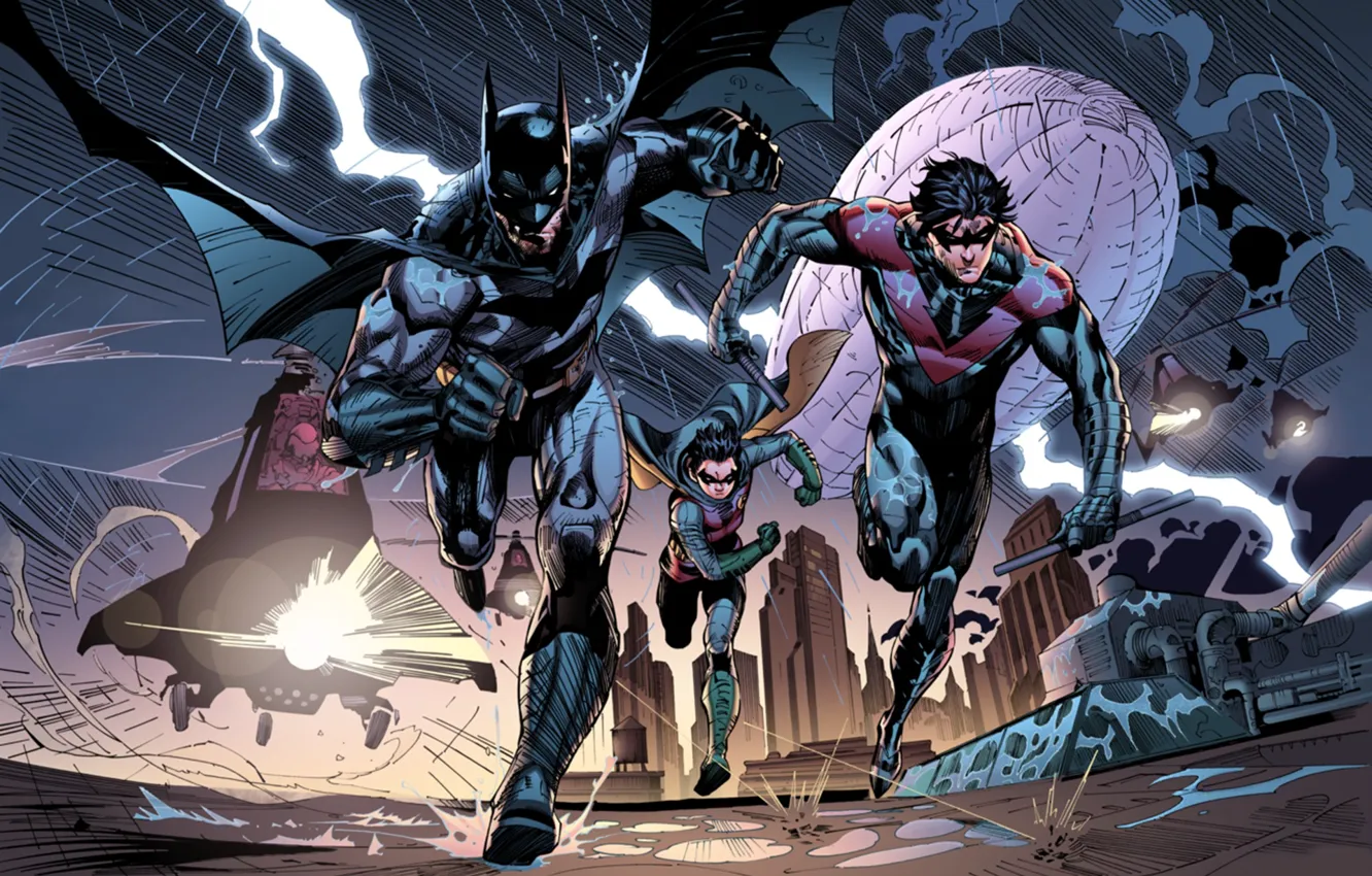 Wallpaper batman, dc comics, robin