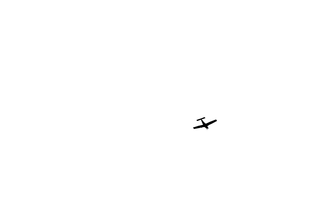 Wallpaper the sky, minimalism, the plane images for desktop, section  минимализм - download