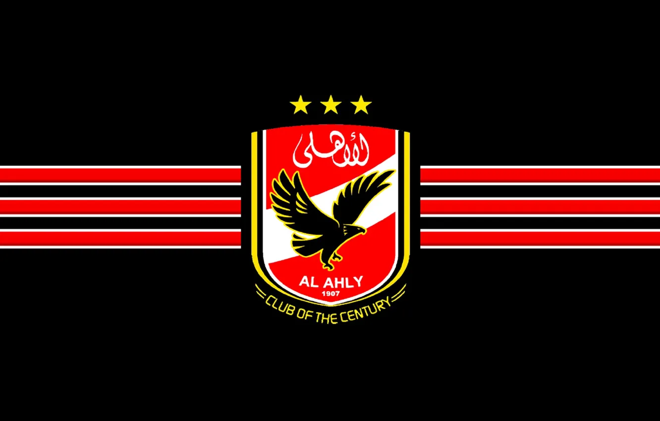 Wallpaper Red Logo White Black Yellow Egypt Ahly Alahly Images For Desktop Section Sport Download