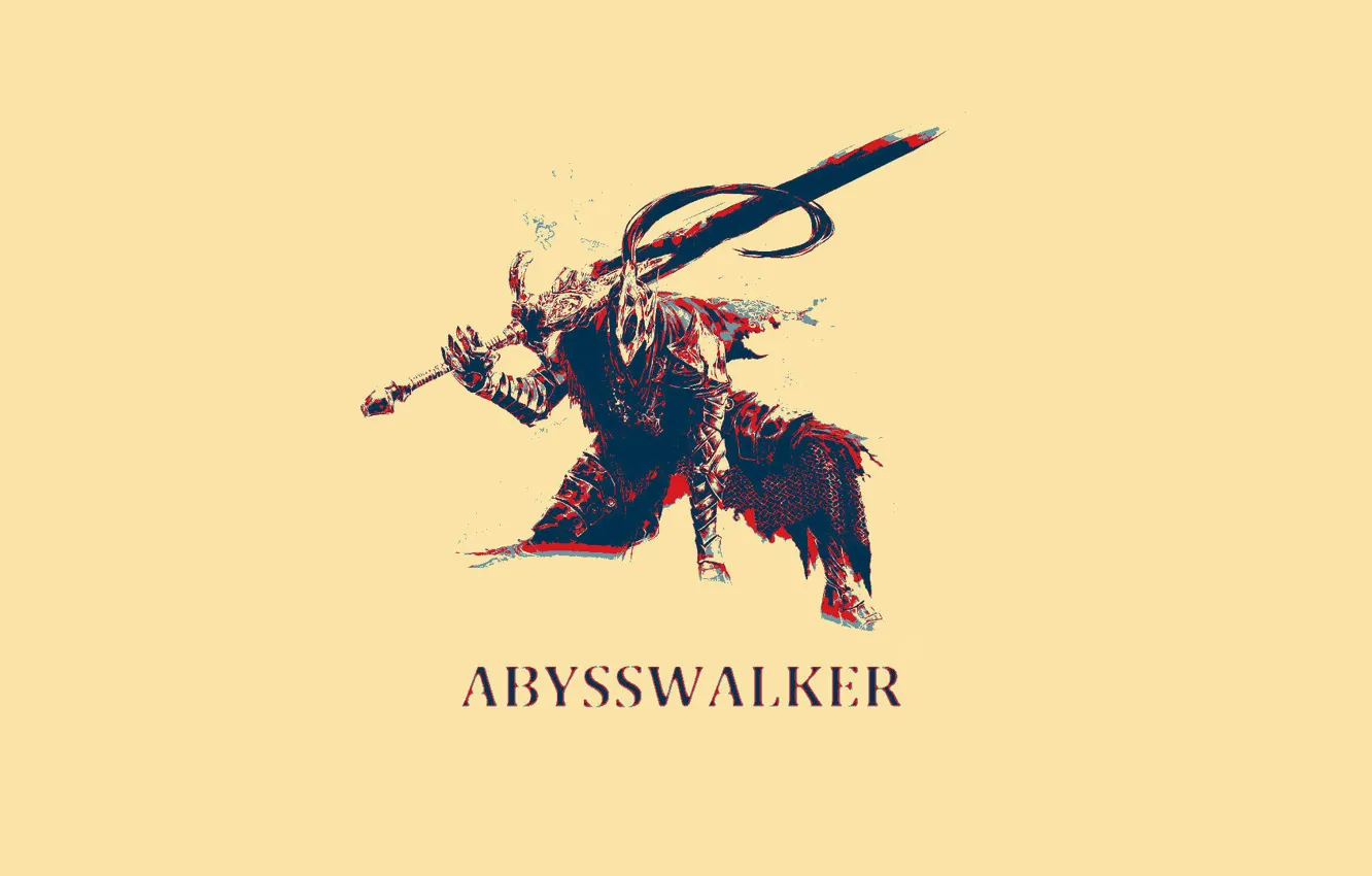 Wallpaper minimalism, Dark Souls, knight, abyss Walker, Artorias images for  desktop, section игры - download